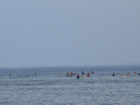 Kahaluu Beach surfing
